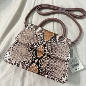 NEW faux snake skin mini purse